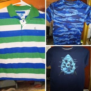 5 Boy's size L 10-12 graphic tees GAP & The Children's Place